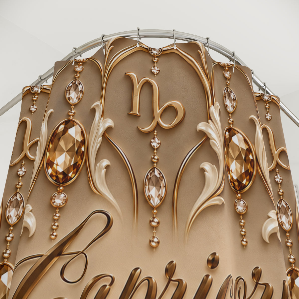 Capricorn Zodiac Astrological-Shower Curtains