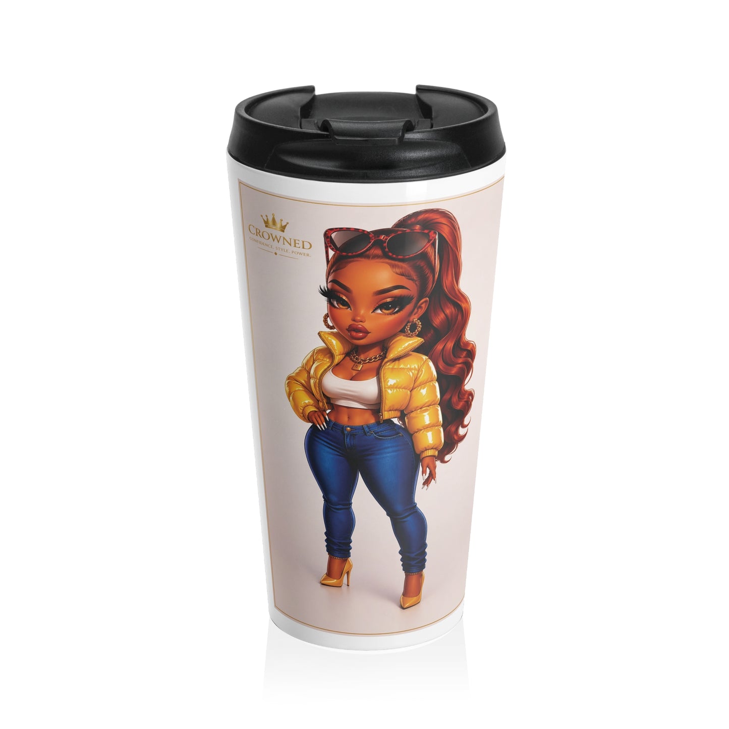Mug with Sassy Diva with white background