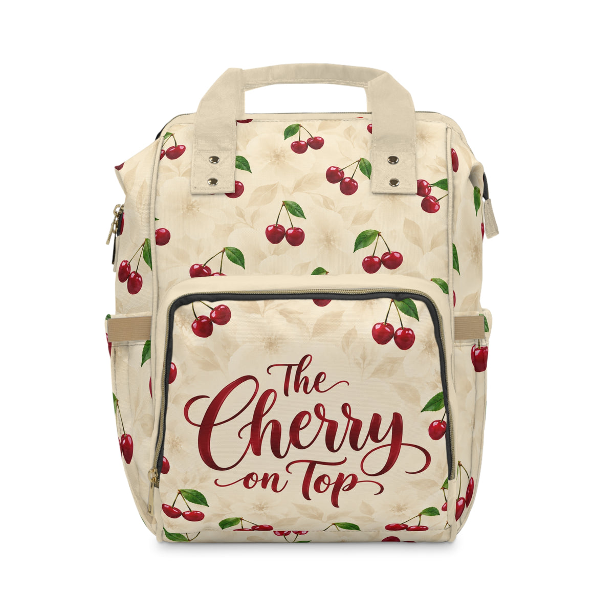 The Cherry on Top Multifunctional Diaper Backpack