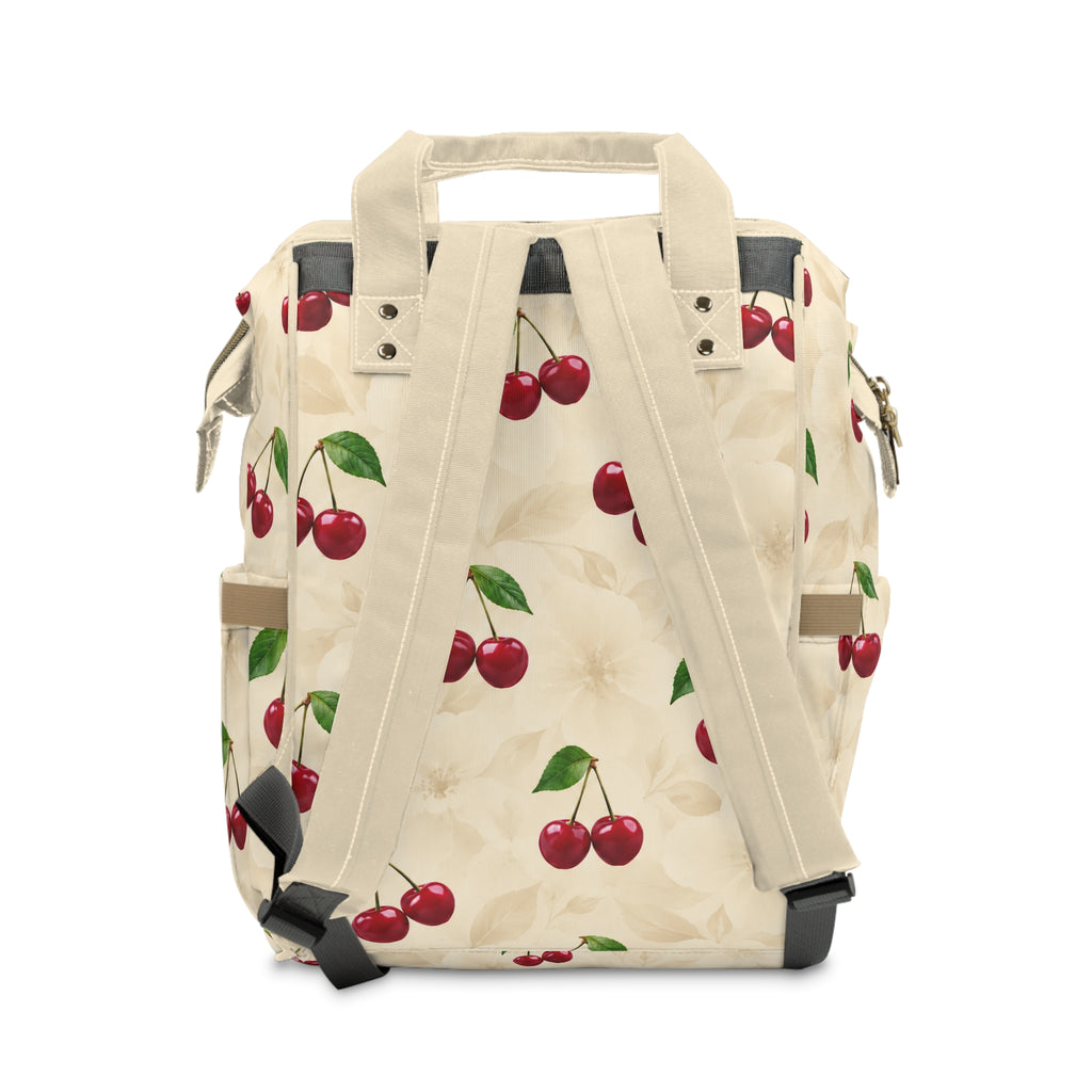 The Cherry on Top Multifunctional Diaper Backpack