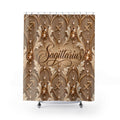 Sagittarius Zodiac Gold Astrological — Shower Curtain Bathroom Decor