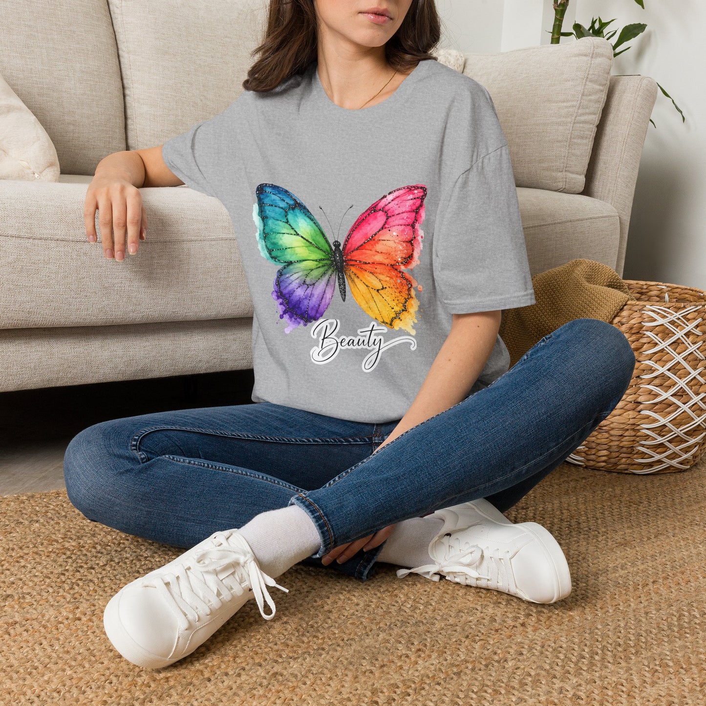 Butterfly Beauty T-Shirt — Colorful Watercolor Butterfly Graphic Tee