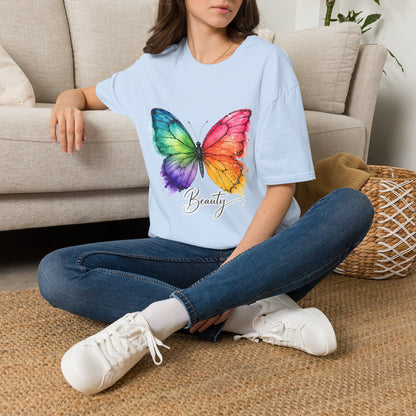 Butterfly Beauty T-Shirt — Colorful Watercolor Butterfly Graphic Tee