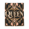 Queen Regal Noir Velveteen Plush Blanket — Luxurious Throw