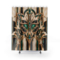 Emerald Butterfly — Luxurious Jewel-Tone Shower Curtain