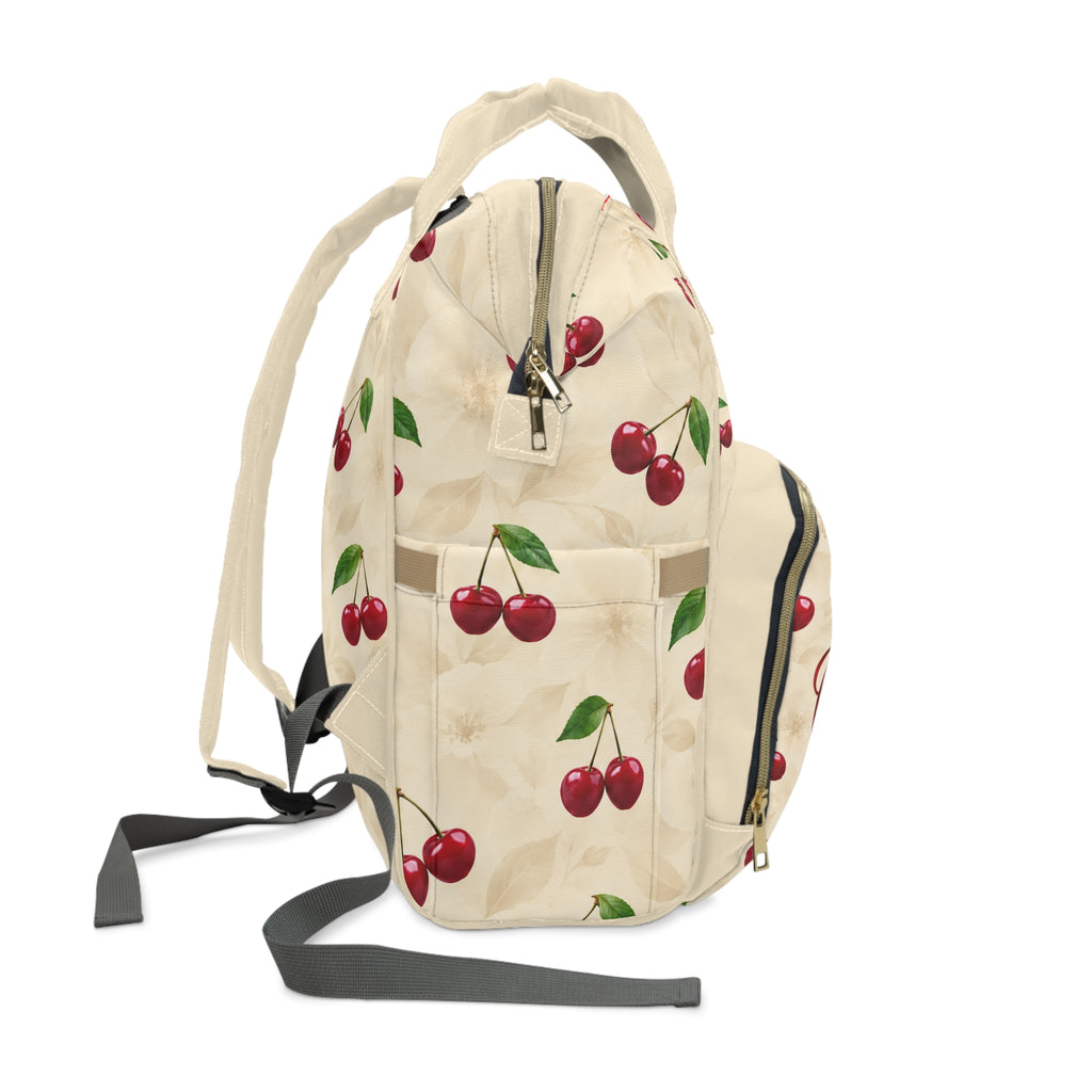 The Cherry on Top Multifunctional Diaper Backpack