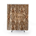 Pisces Zodiac Elegant Astrological — Shower Curtain Bathroom Decor