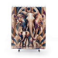 Elephant Majestic Mother & Calf Shower Curtain — Shower Curtain