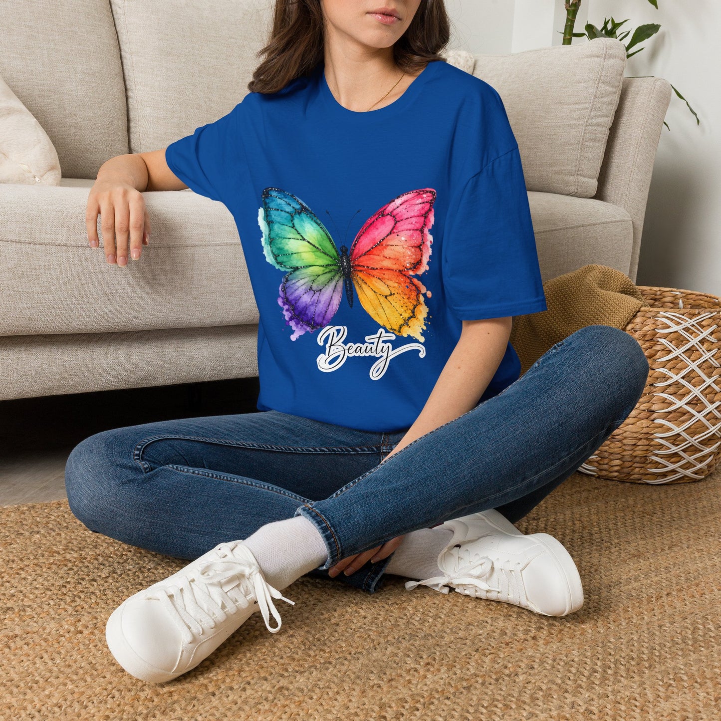 Butterfly Beauty T-Shirt — Colorful Watercolor Butterfly Graphic Tee
