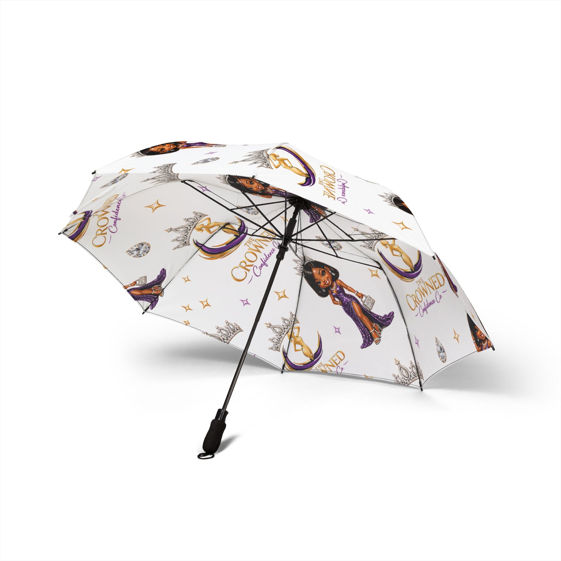Umbrella with a decorative design on a white background