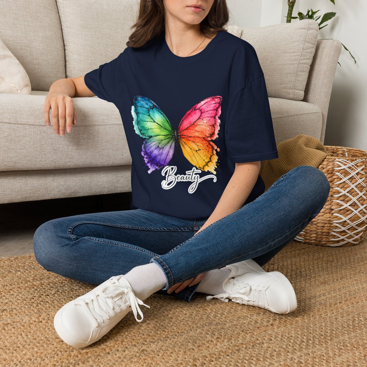 Butterfly Beauty T-Shirt — Colorful Watercolor Butterfly Graphic Tee