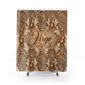 Virgo Zodiac Elegant Gold Astrology  — Shower CurtaiN  Bathroom