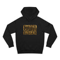 Crowned Confidence Hoodie — Gold Script Empowerment Sweatshirt
