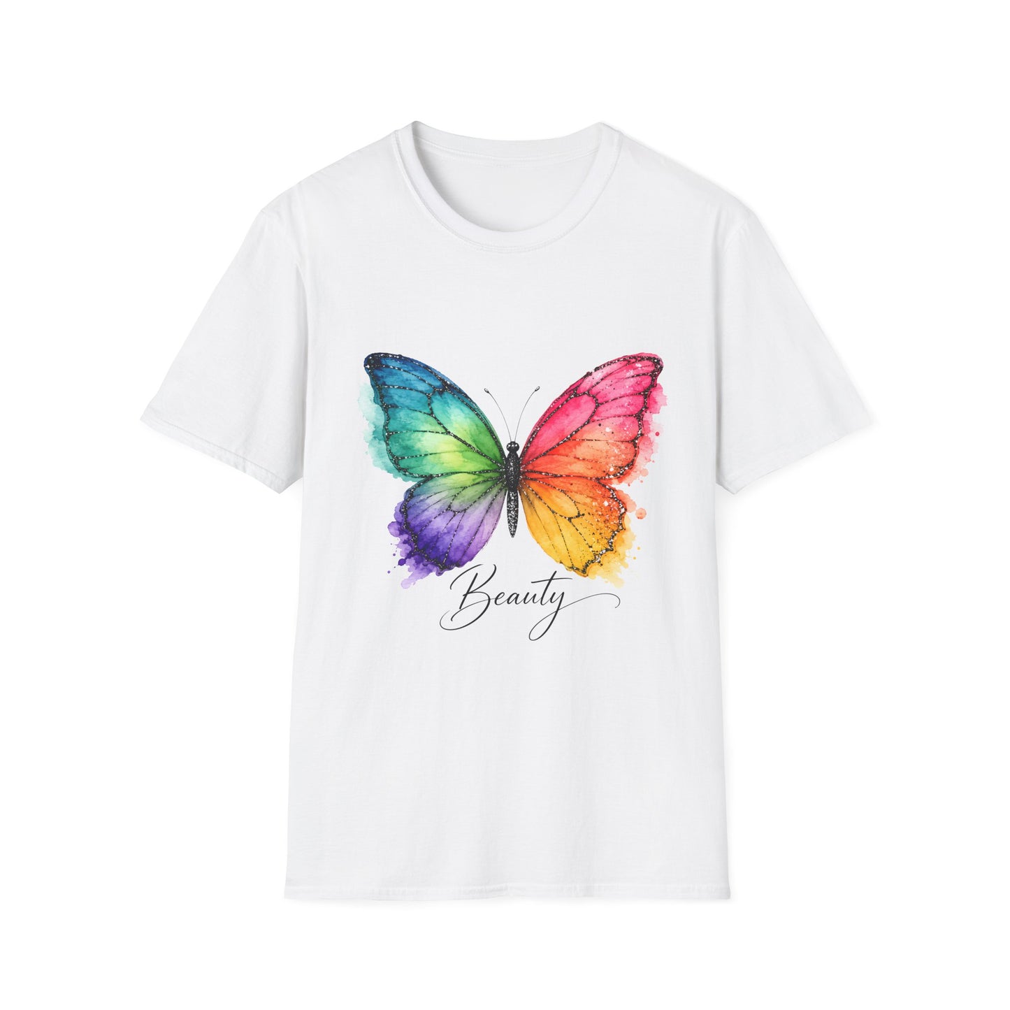 Butterfly Beauty T-Shirt — Colorful Watercolor Butterfly Graphic Tee